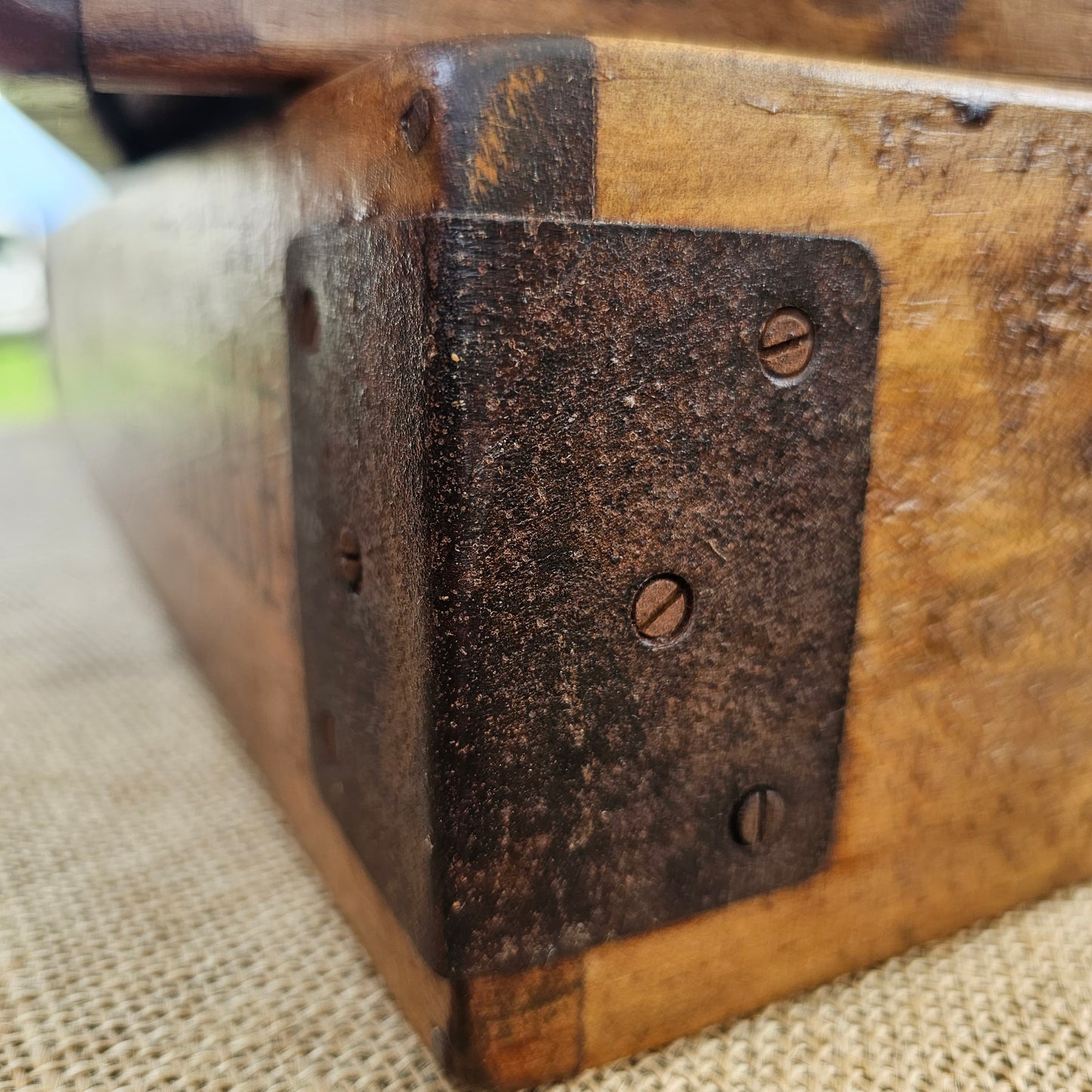 Vintage Handmade Tray - Detail