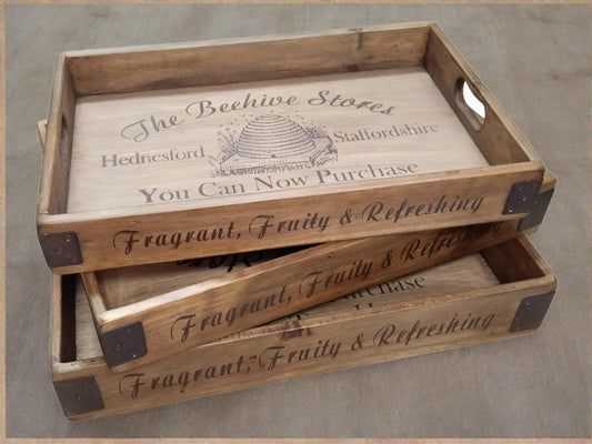 Vintage Handmade Tray - The Beehive Stores