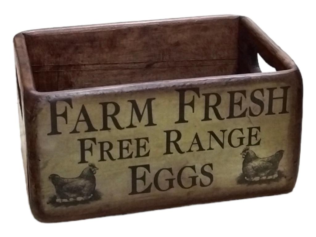Wooden Egg Storage - Farm Fresh