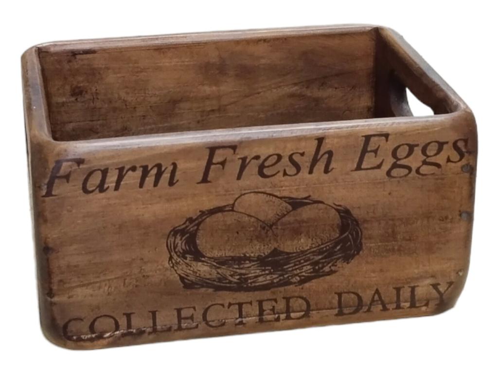 Wooden Egg Storage - Farm Fresh Eggs