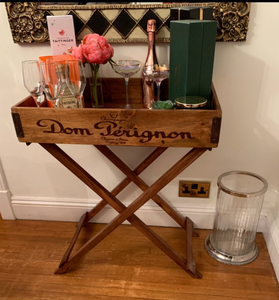 Large Butler Tray and Stand - Dom Perignon